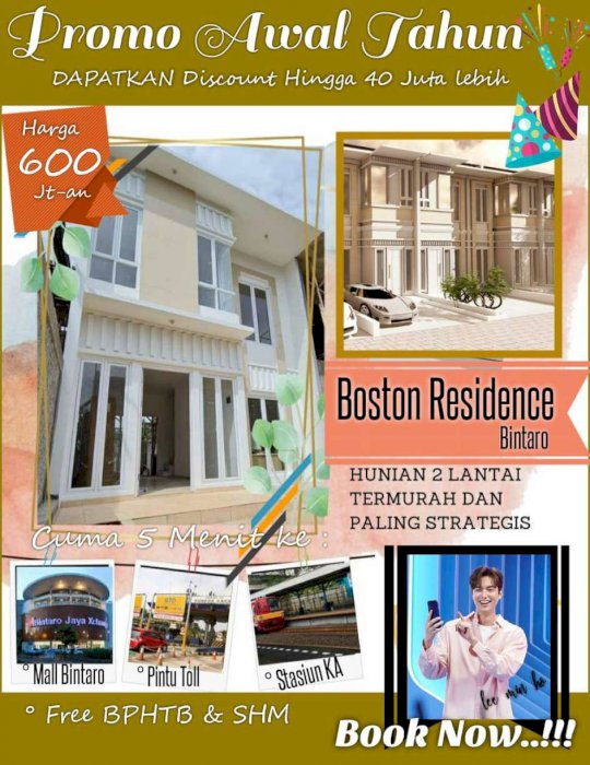 Perumahan 2 Lantai Di Tangerang Selatan Boston Residence Bintaro