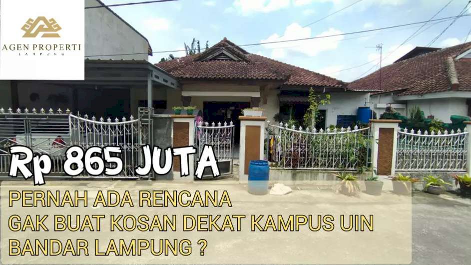 Rumah Besar Dijual Cocok Untuk Kosan Lokasi Dekat Kampus Uin Sukarame Id 0683