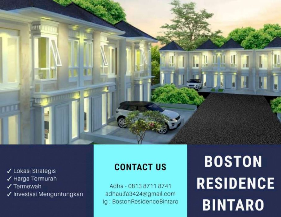 Rumah Murah Kawasan Bintaro Boston Residence Bintaro | Dijual.co.id